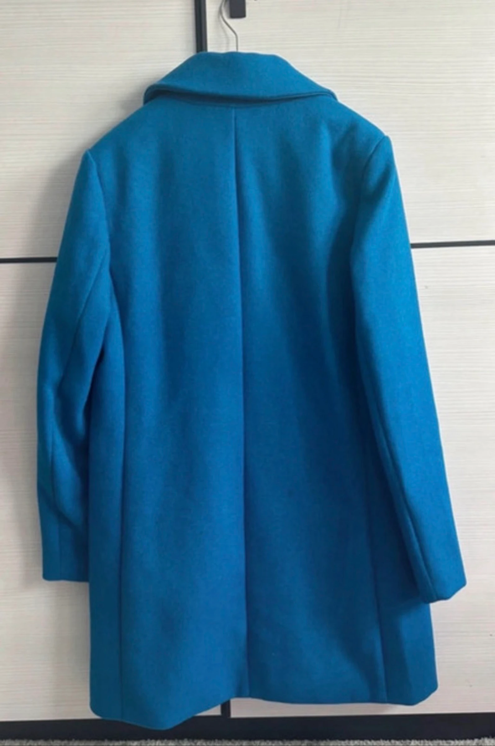 Stradivarius blauwe wollen jas Maat M – photo 5